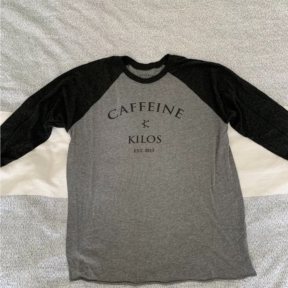 Caffeine And Kilos Baseball Shirt Size L